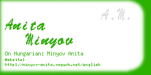 anita minyov business card